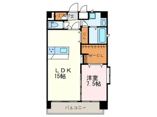 ギャラクシー空港通り【13階】の間取り