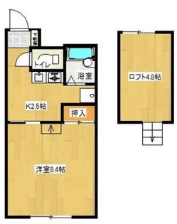 ウッドワン2番館【1階】の間取り