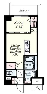 LIBRA井尻【3階】の間取り