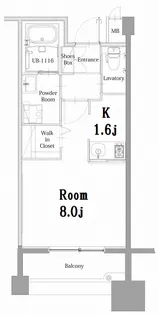 エンクレスト呉服町【2階】の間取り