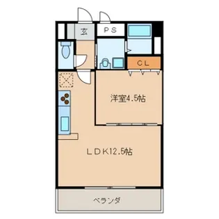 E.POPULARⅡ【9階】の間取り