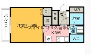 リーベンハォス【401号室】の間取り