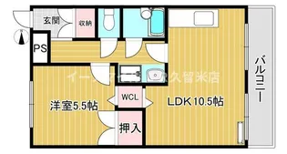 コーポラスF3【3階】の間取り
