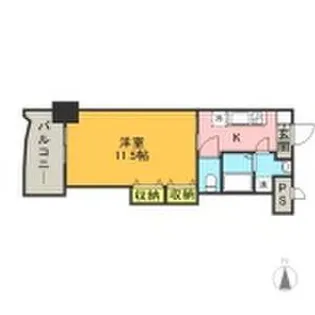 1Kの間取り画像