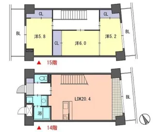 レジデンス住吉の間取り