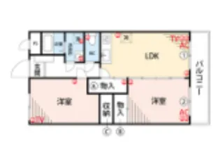 厚花第2ビル【2階】の間取り