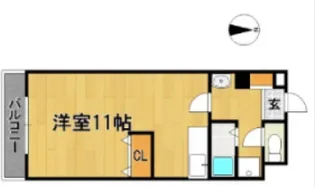 ガーデンハイツ朝妻【305号室】の間取り