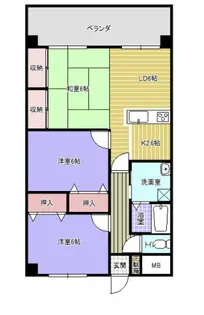 ビッグベアⅠ【6階】の間取り