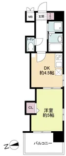 レジディア博多【7階】の間取り