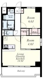 プレジール薬院テラス【3階】の間取り