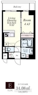 1LDKの間取り画像