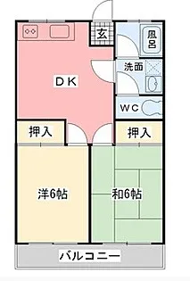 コーポ西田【2階】の間取り