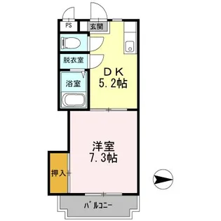プライマリー花畑駅西【2階】の間取り