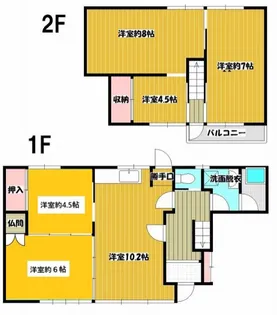 福岡県久留米市御井町【一戸建】の間取り