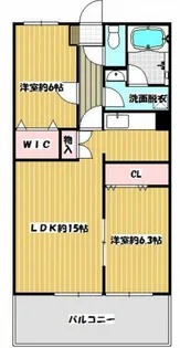 福岡県久留米市三潴町西牟田【マンション】の間取り