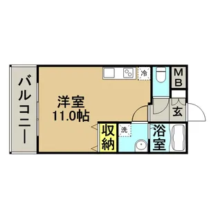 フォルビート博多【5階】の間取り