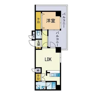 ラルジュエル博多【10階】の間取り