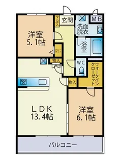 TOWAⅡ 【4階】の間取り