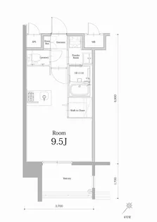 エンクレスト博多駅南BASE【8階】の間取り