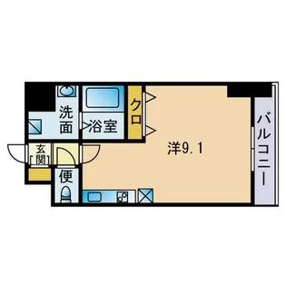 アーバンフラッツ天神東Ⅰ【12階】の間取り