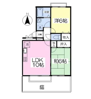 セジュール水上【301号室】の間取り