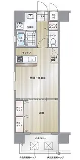 エンクレスト博多駅南Ⅱ【4階】の間取り