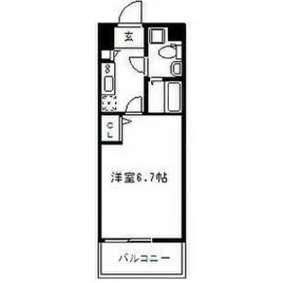 ラセット博多【6階】の間取り