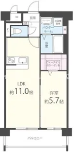 サンスクエアⅡ【5階】の間取り