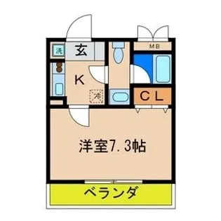 第16川崎ビル【4階】の間取り