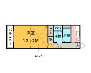 メゾン赤坂【211号室】の間取り