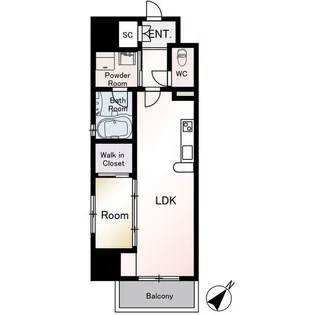 サニークレスト山王公園【4階】の間取り