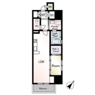 サニークレスト山王公園【6階】の間取り