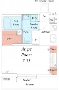 リブリ・モノリスハカタ【2階】の間取り