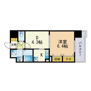 HF博多東レジデンスⅡ 【6階】の間取り