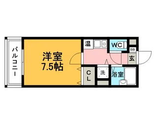 プレデュパルク壱番館【4階】の間取り