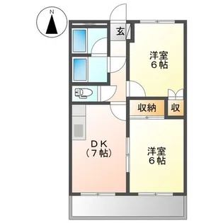 プロニティ小森野【2階】の間取り