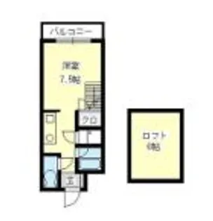 SHANT上津【A104号室】の間取り