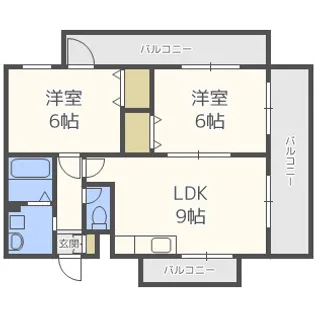 RUSSIE博多駅南【8階】の間取り