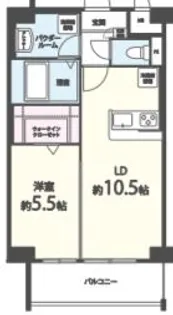 プレミアムワン【2階】の間取り