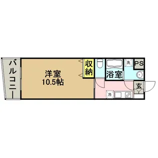 ロイヤルリバービュー143【14階】の間取り