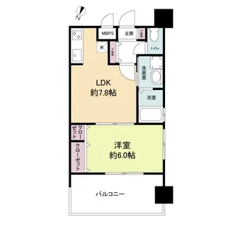 レジディア博多Ⅱ【3階】の間取り