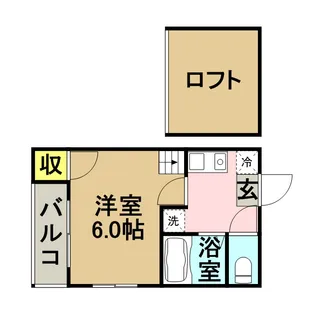 キャニオンオーク竹下【2階】の間取り