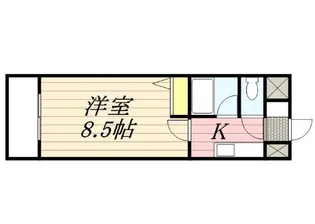 フルール井上【8階】の間取り