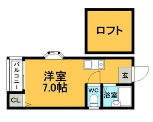 コーポ和幸【1階】の間取り