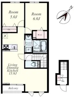 プルニエール博多【2階】の間取り