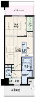 Caisse大橋【4階】の間取り