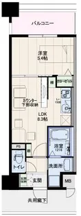 Caisse大橋【11階】の間取り