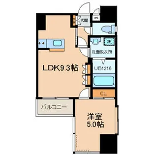 メゾンドばんらい【8階】の間取り