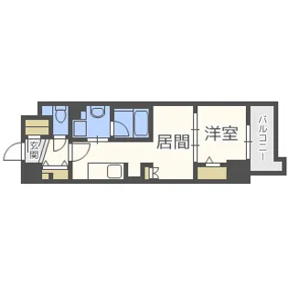 ウェルブライト博多ステーション【2階】の間取り