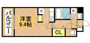 ラセット天神【5階】の間取り